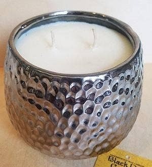 28 oz hammered silver 2 wick soy wax candle2 3