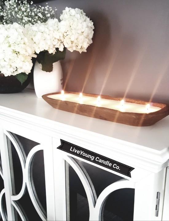 Dough bowl candle long baguette2 6