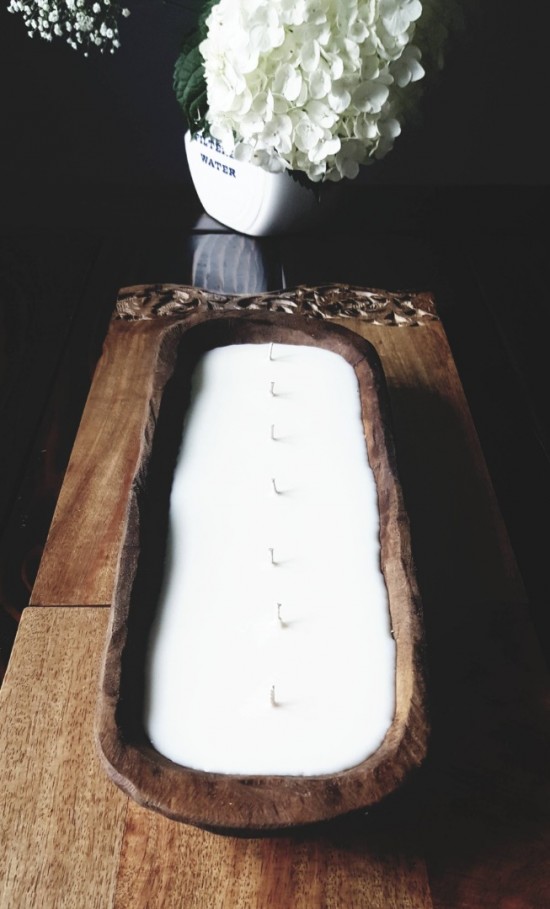 Dough bowl candle long baguette3 1