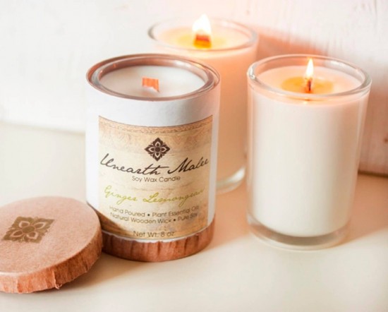 Ginger lemongrass aromatherapy candle2