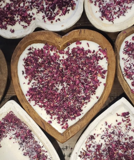 Large heart candle4 0