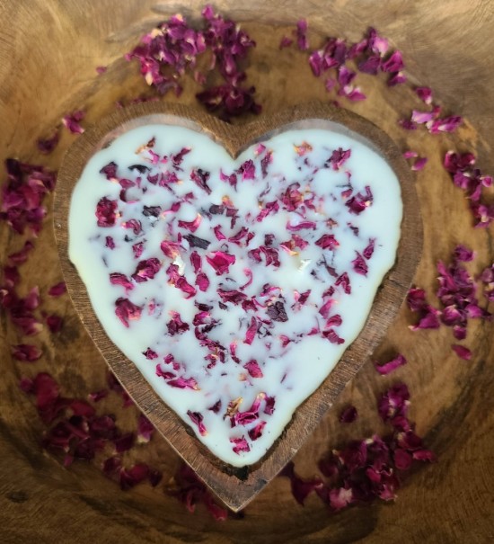 Large heart candle6 0