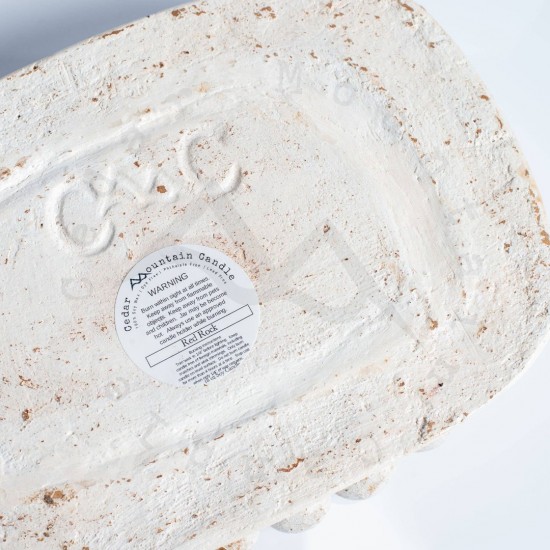 Lavender spring apricot   3 wick pottery boho candle2 0