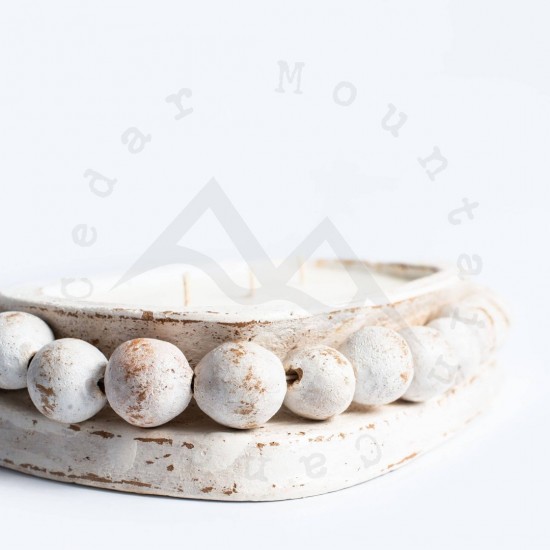 Lavender spring apricot   3 wick pottery boho candle4 0